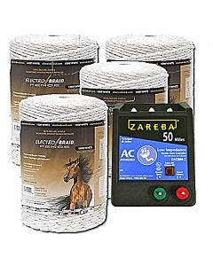 ElectroBraid® Buy 4 White Reels, Get 1 FREE 50 Mile Charger