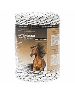  ElectroBraid® Electric Fencing - Checkered - 1-Pack