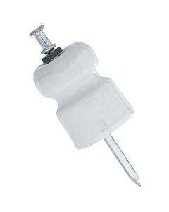 Zareba® Single Groove Porcelain Insulator with Nails