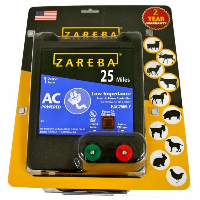 Zareba® 25 Mile AC Powered Low Impedance Electric Fence Charger