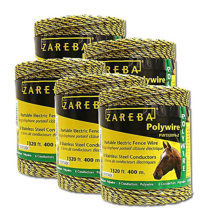 Zareba® Yellow 6 Conductor Polywire