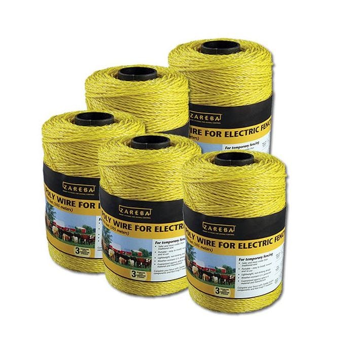 250m Or 500m Length HIGH QUALITY Details about   Electric Fence Fencing Poly Wire 
