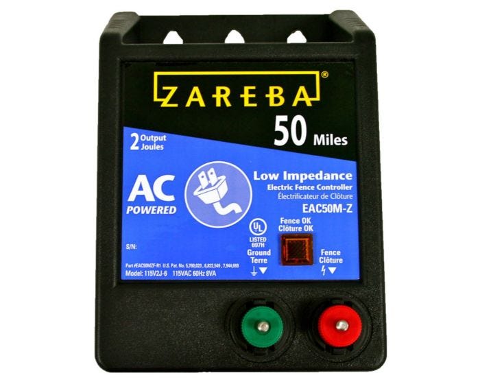 Zareba® 50 Mile AC Powered Low Impedance Charger - 1-Pack