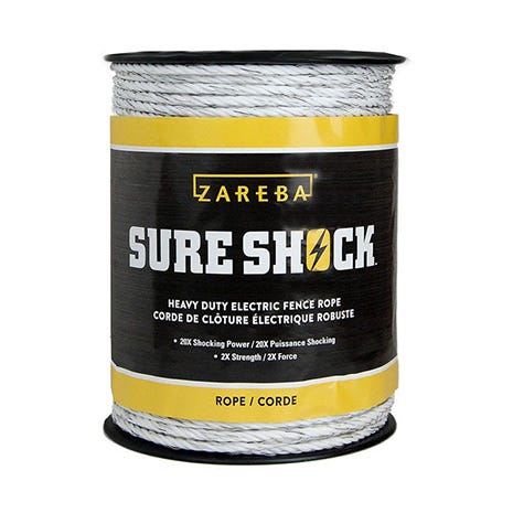 Zareba® Heavy-Duty Sure Shock™ Polyrope - 656 Feet
